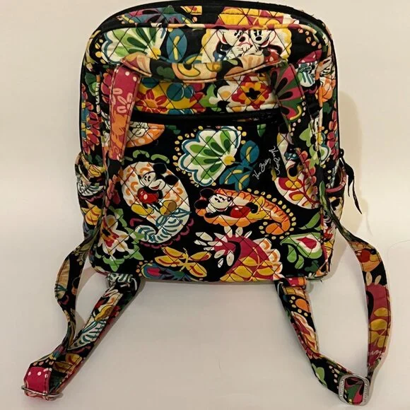 Vera Bradley Disney Midnight with Mickey Small Backpack - Picture 8 of 11